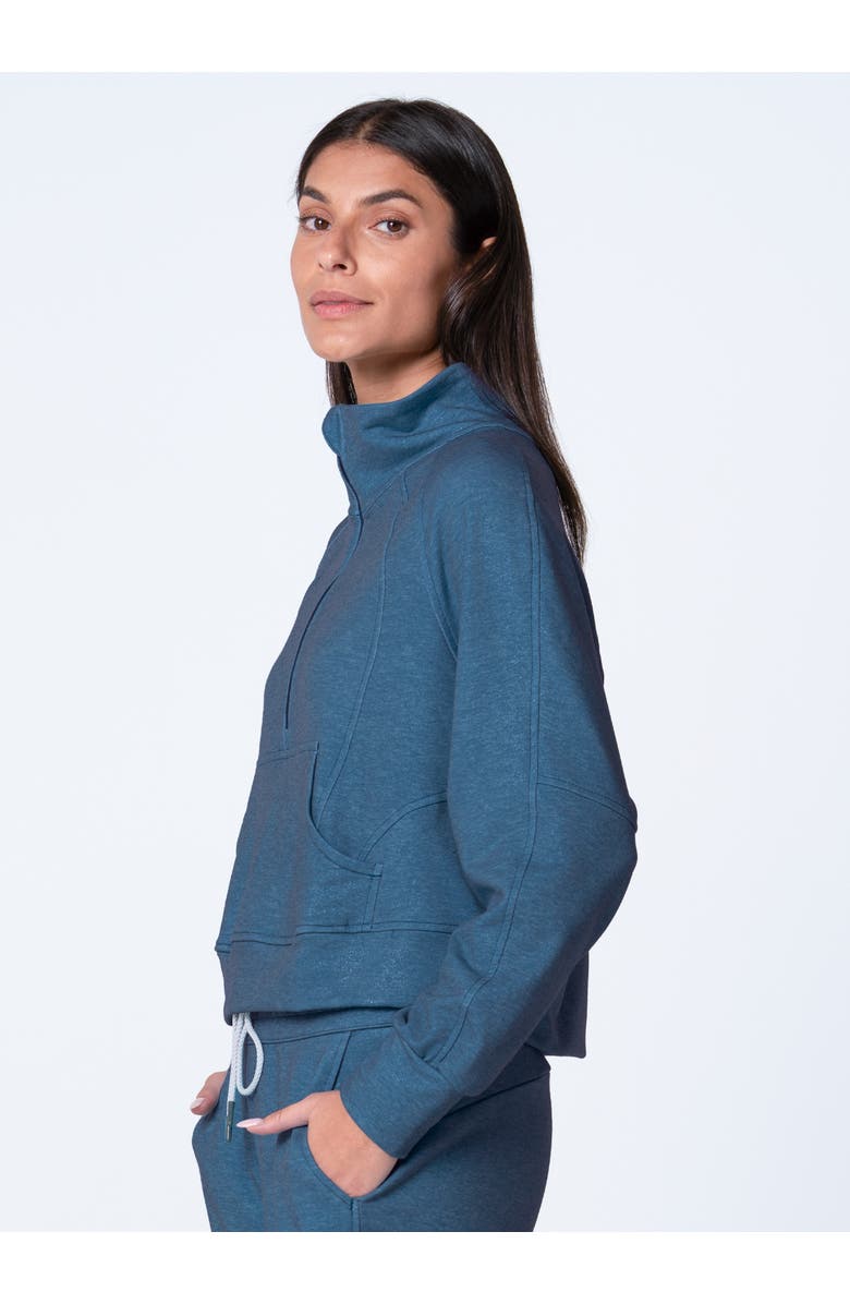 Lucky in Love Renew 1/4 Zip Heather Long Sleeve, Alternate, color,