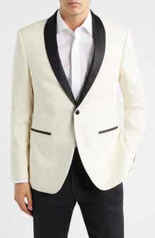 Brooklyn Off White Virgin Wool Dinner Jacket