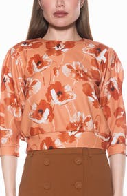 Alexia Admor Bebe Three-Quarter Sleeve Sweatshirt