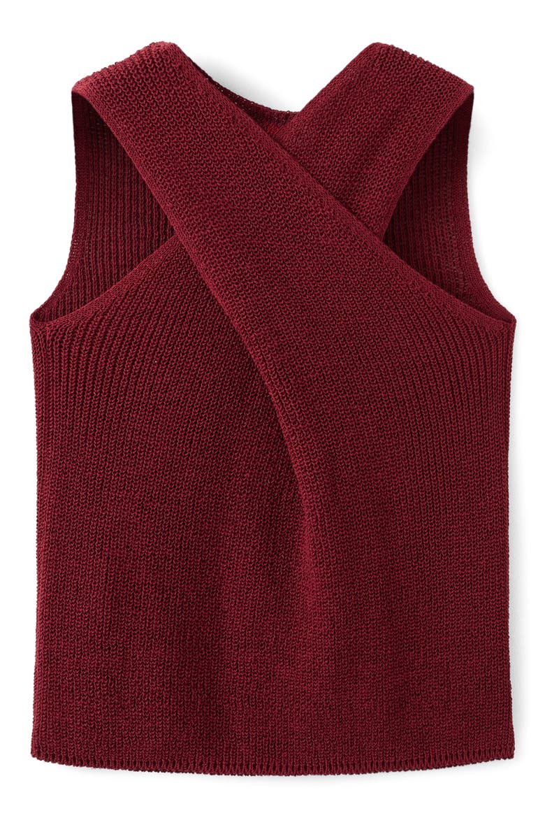 Knit Sleeveless Top, Alternate, color, MAROON