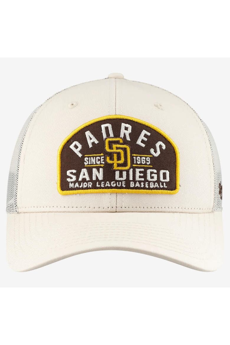 Men's '47  Cream San Diego Padres Leland Adjustable Trucker Hat, Alternate, color, Cream