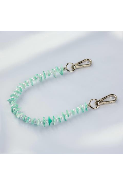 Seafoam Shell Phone Wristlet