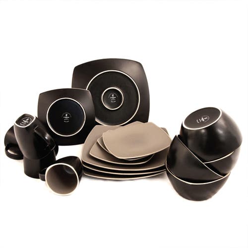 Gibson Home Matte 16-piece Dinnerware Set, Taupe In Neutral