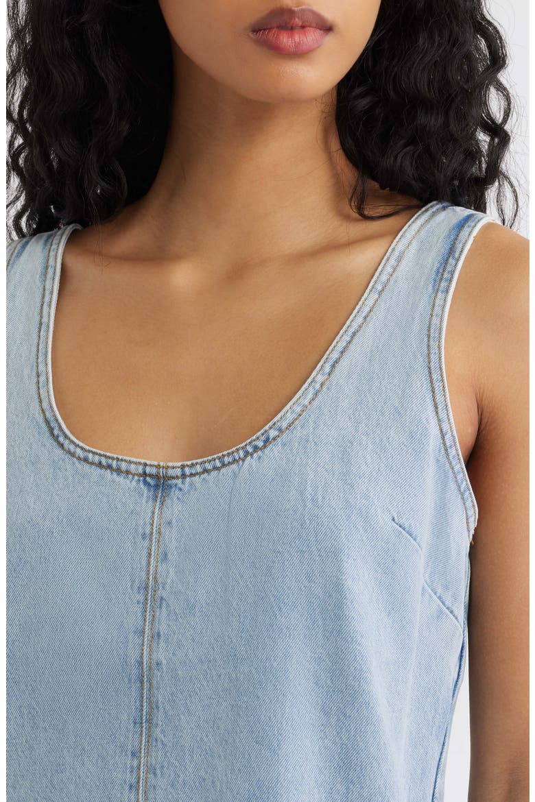 Ellie Sleeveless Denim Minidress, Alternate, color, VINTAGE BLUE
