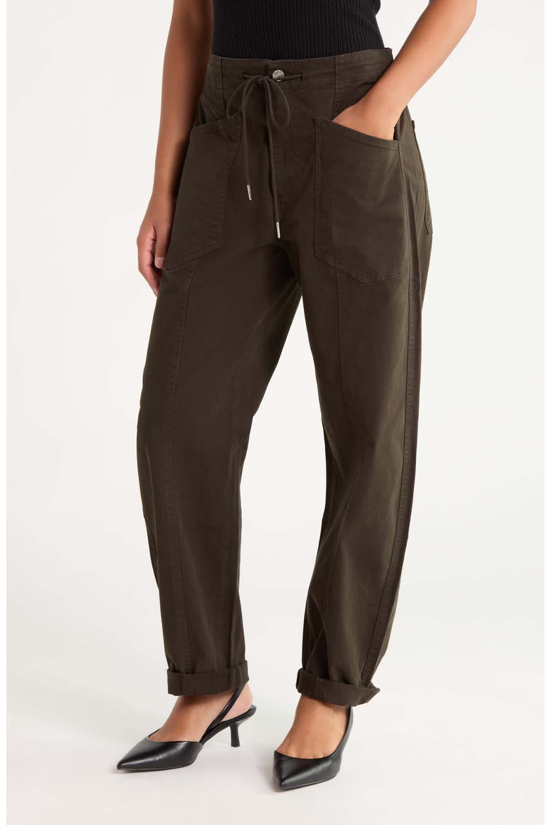 Villa Barrel Leg Pants, Main, color, FERN