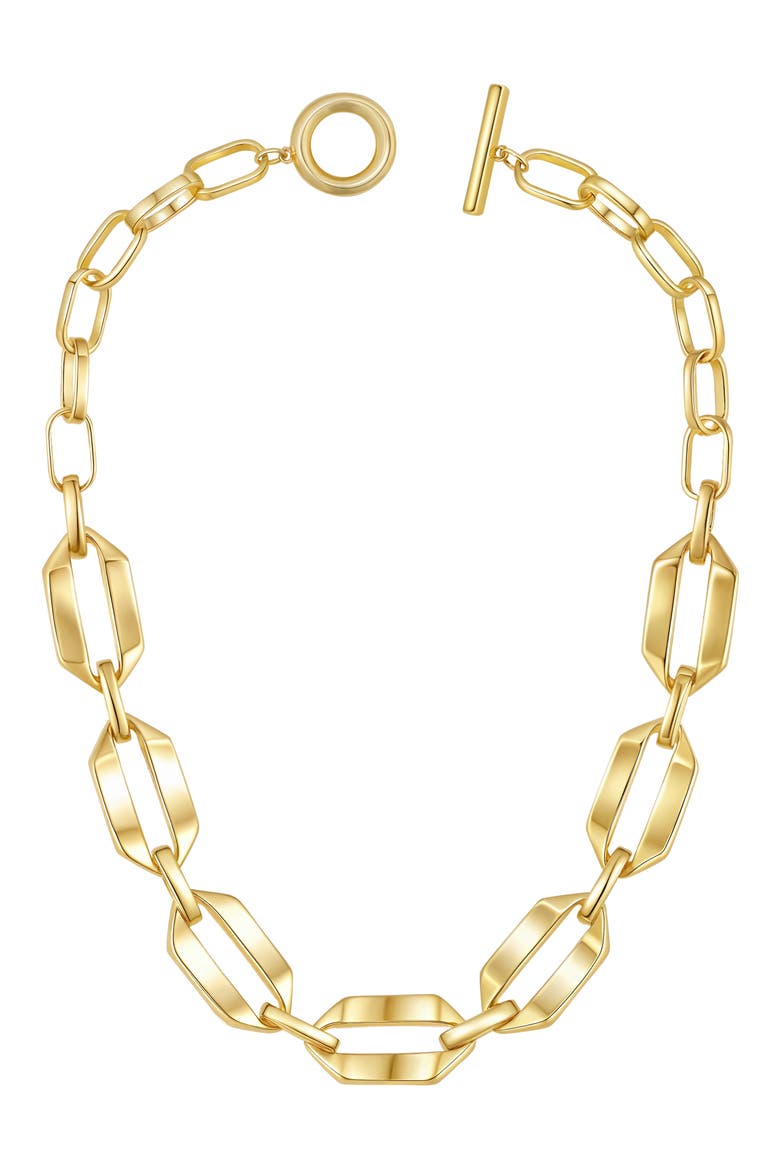 Toggle Chain Link Necklace, Alternate, color, GOLD