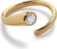 Monica Vinader Diamond Essentials Open Wrap Ring