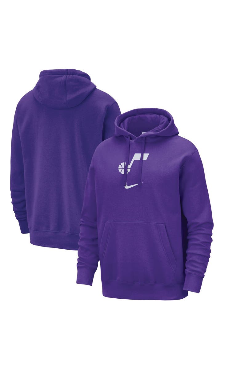 Nike Men's Nike Purple Utah Jazz 2023/24 City Edition Essential Club Pullover Hoodie, Main, color, 