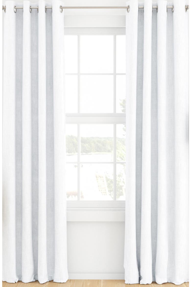 Set of 2 Blackout Curtain Panels, Main, color, WHITE