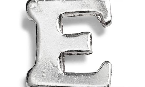 Nashelle Initial Charm In Sterling Silver - E