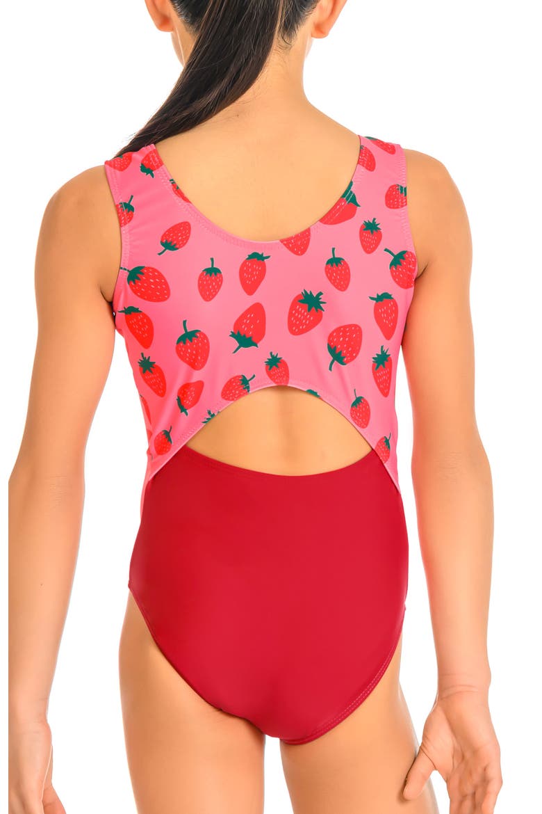 Strawberry Fields Leotard, Alternate, color, Strawberry Fields