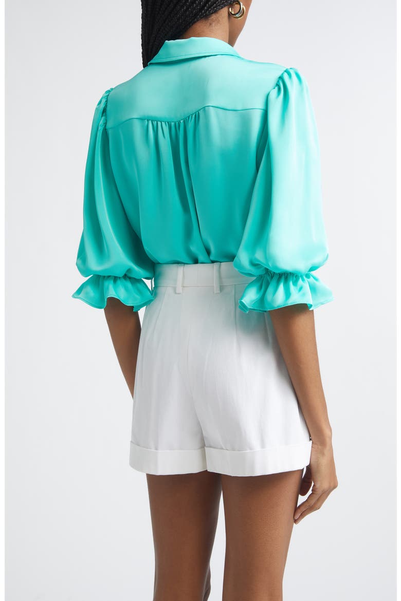 Dina Matte Satin Bodysuit, Alternate, color, JADE