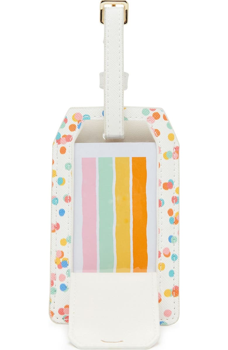 CALPAK Faux Leather Power Charging Luggage Tag, Alternate, color,