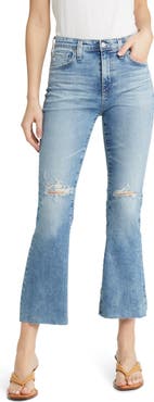 AG Farrah Mid Rise Crop Bootcut Jeans