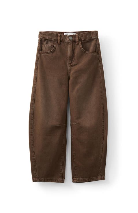 Kid's Unisex Barrel Leg Denim Jean