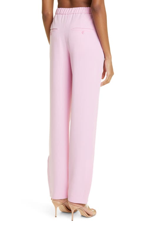 Lapointe Zip-hem Straight-leg Tailored Crepe Track Pants In Blossom