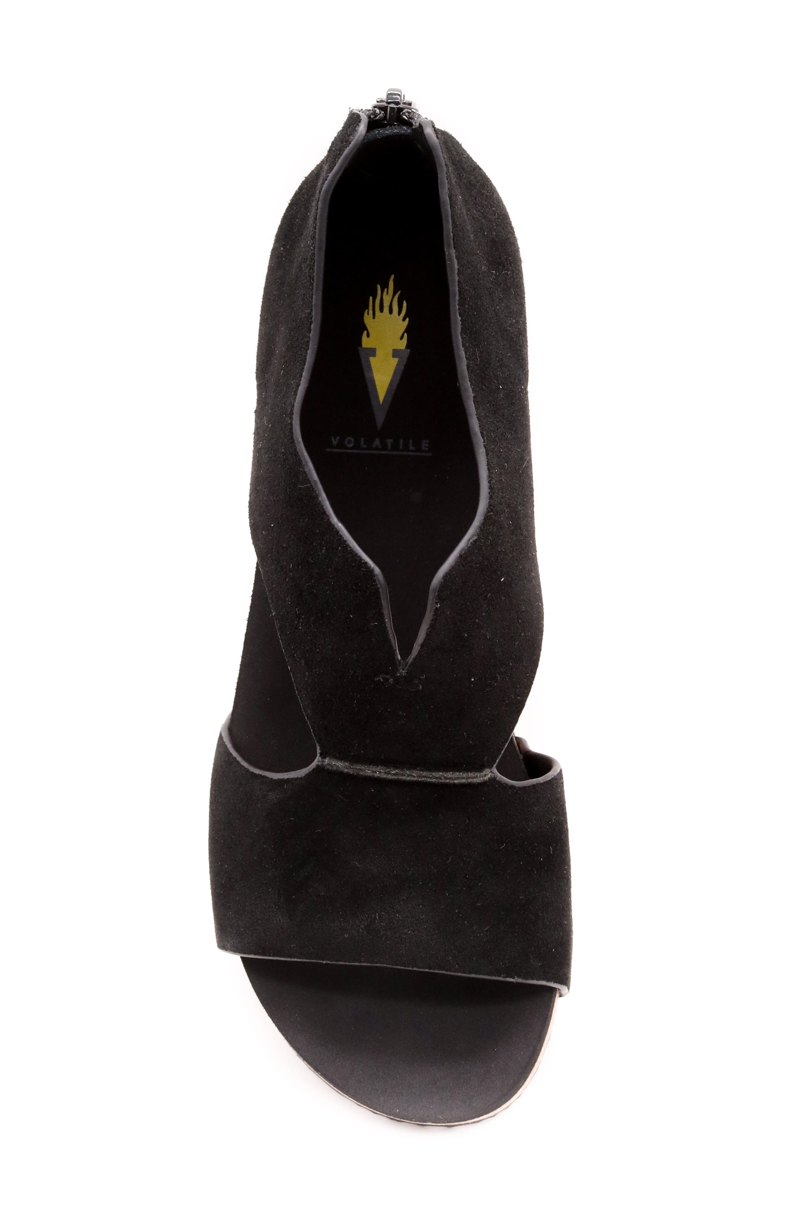 Volatile Gainsbourg Platform Wedge Sandal, Alternate, color, Black