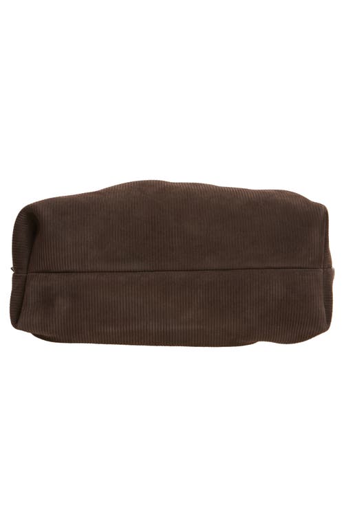 Ferragamo Medium Gancio Piercing Soft Leather Shoulder Bag In Brown