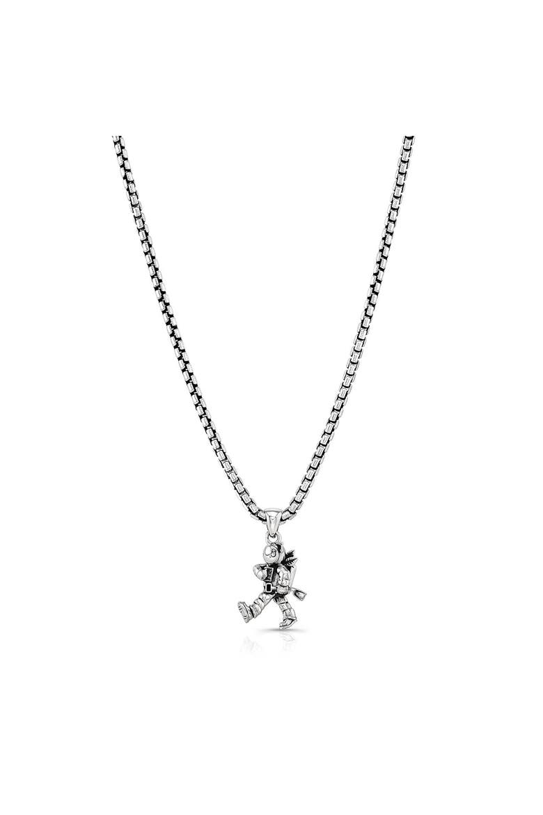 Moon Man Pendant, Alternate, color, Silver