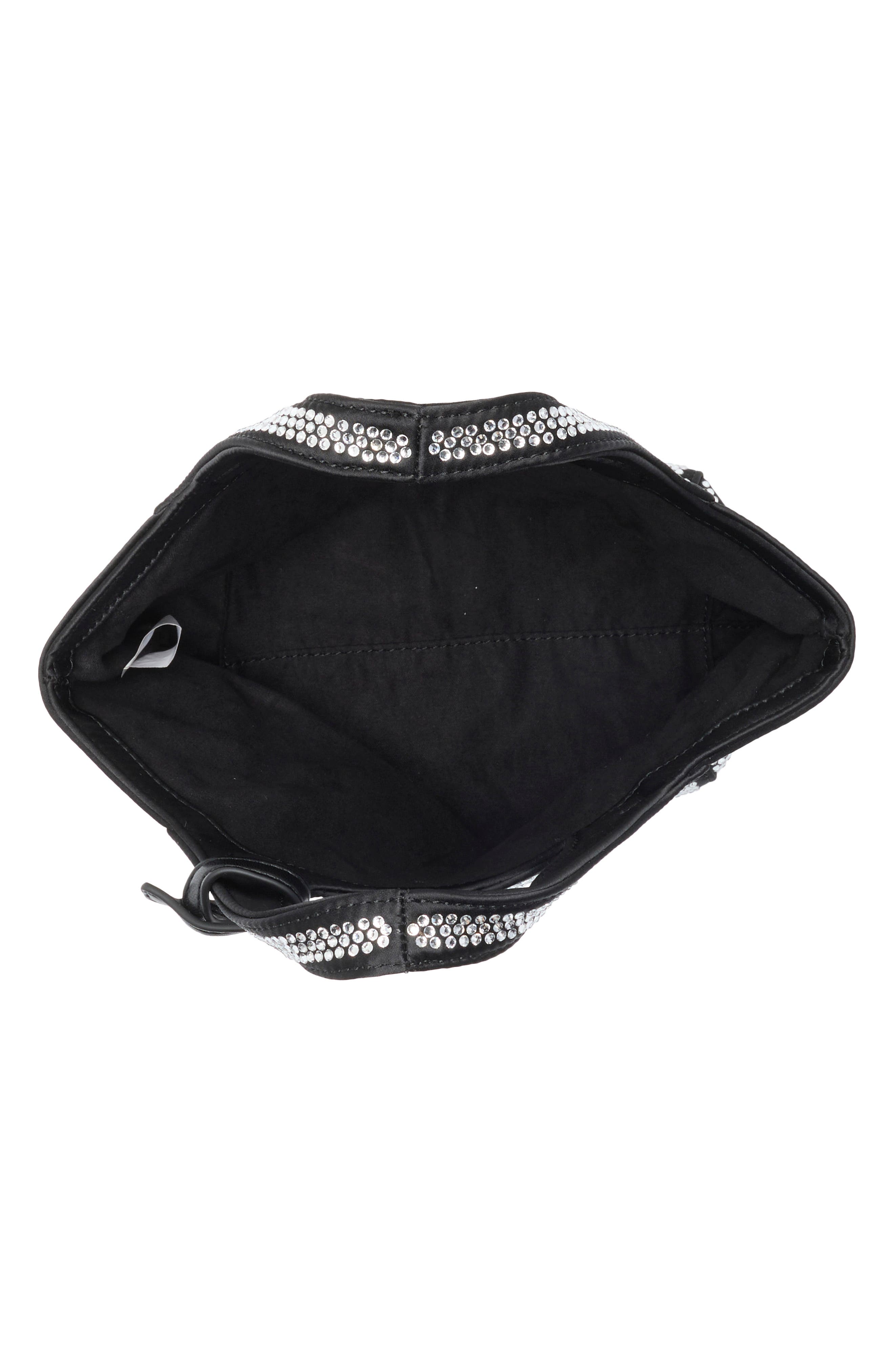 Eliana Crystal Mini Tote Bag, Alternate, color, ANTHRACITE