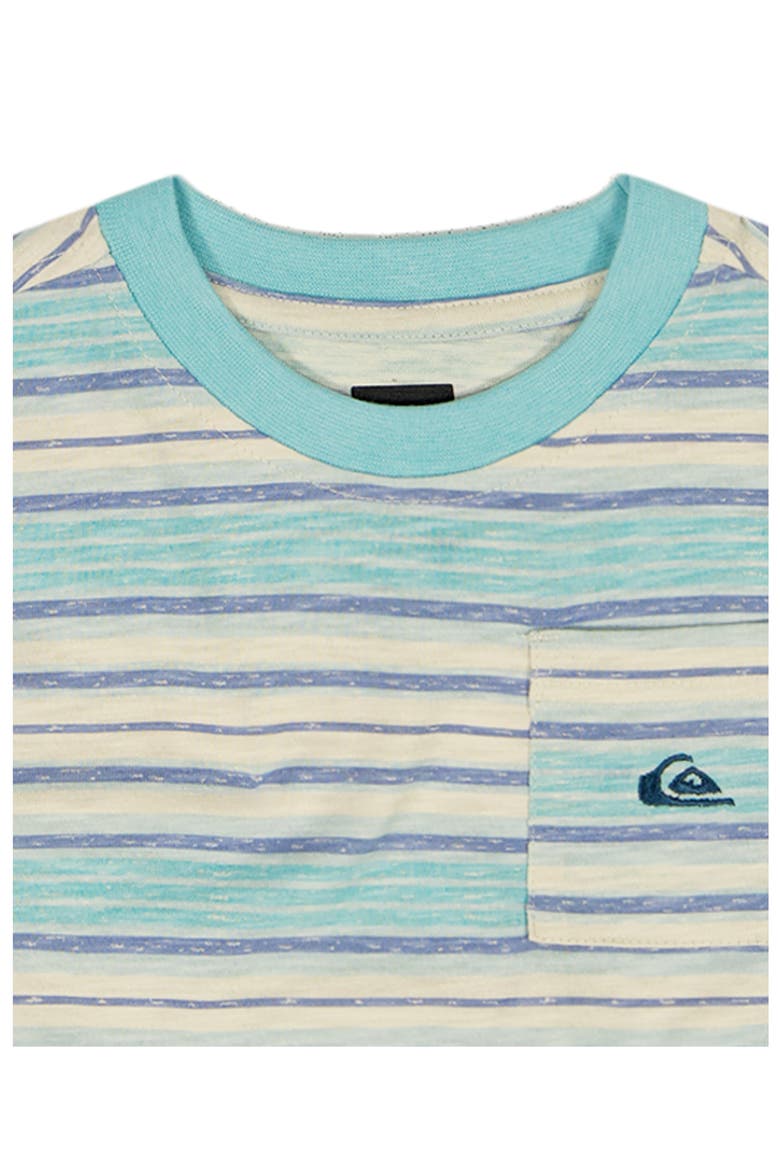 Stripe T-Shirt & Shorts Set, Alternate, color, BLUE MULTI