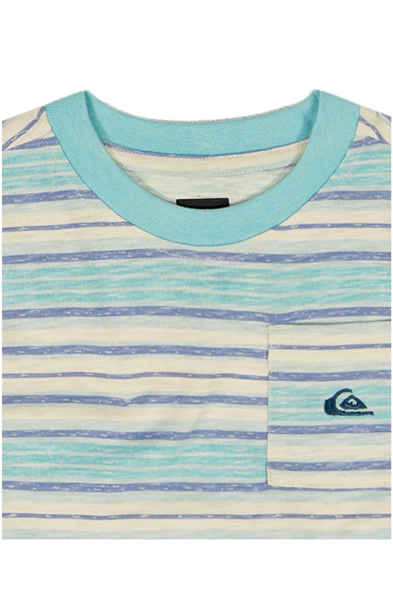 Quiksilver Stripe T-Shirt & Shorts Set, Alternate, color, Blue Multi