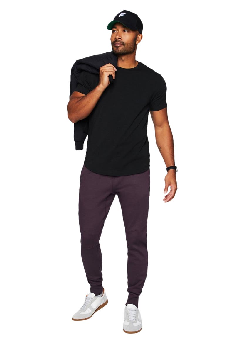 The 24-7 Tee Curved Hem, Alternate, color, Black