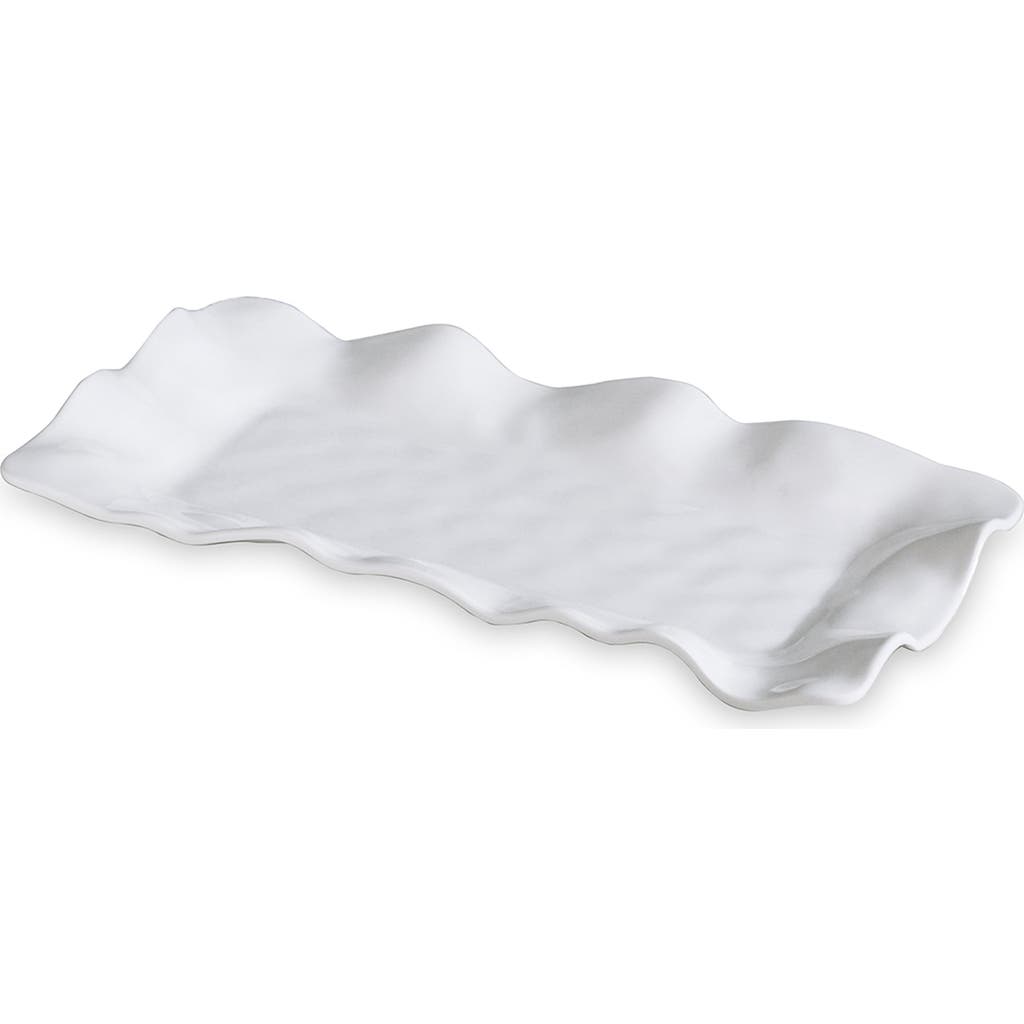 Beatriz Ball Collection Vida Havana Long Rectangular Tray In White
