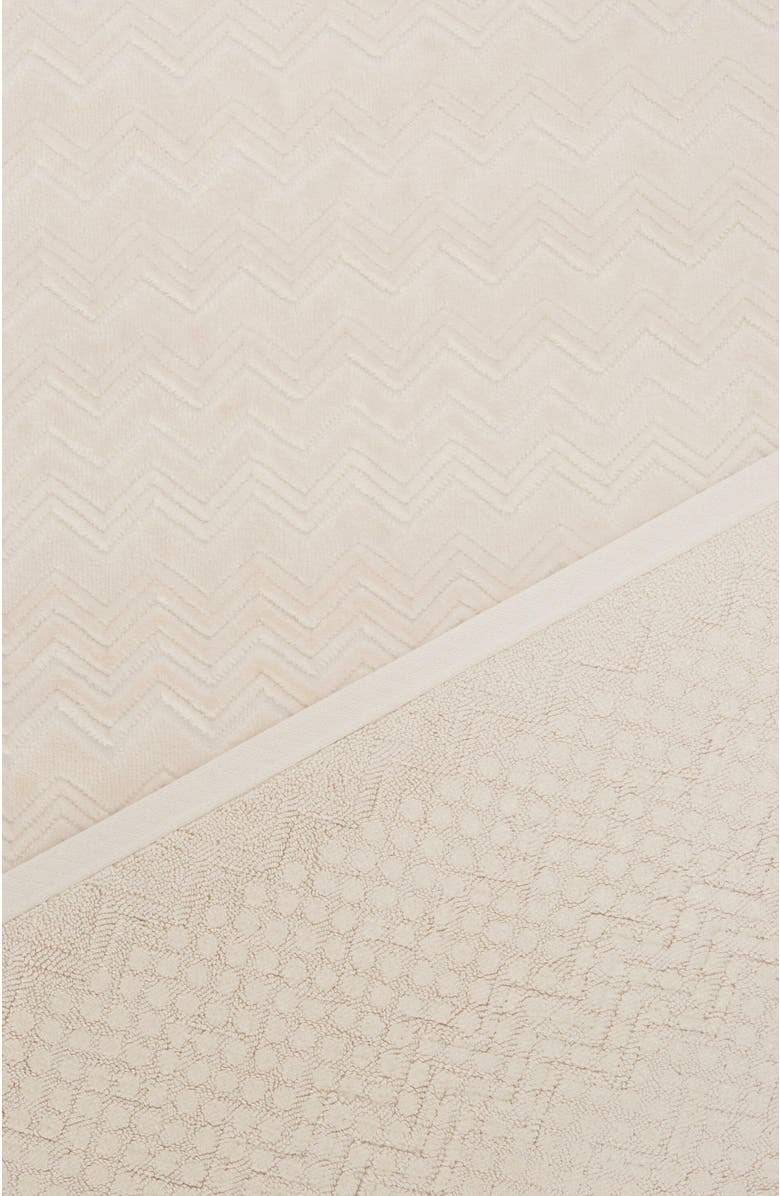 Missoni Home Chalk 60x90 Cm Cotton Zigzag Bath Mat, Alternate, color, Brown
