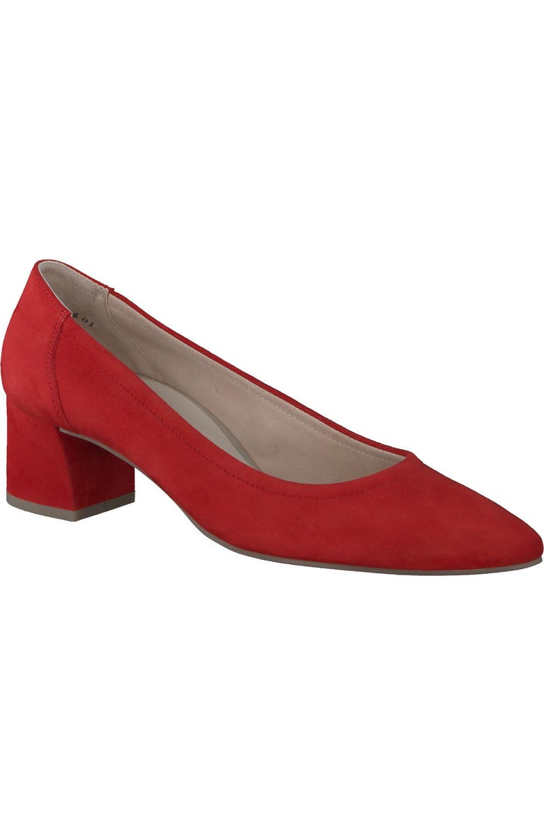 Paul Green Yvette Pointed Toe Pump, Main, color, Salsa Suede