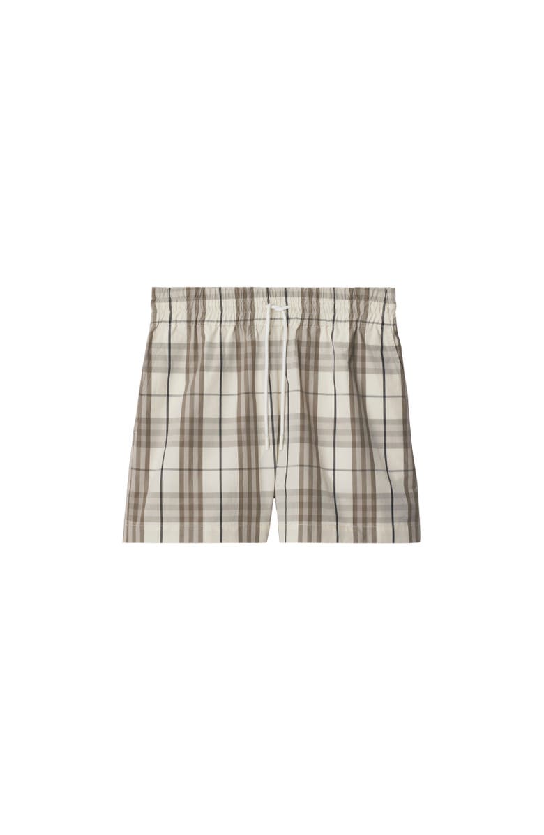 Burberry Check Cotton Shorts, Alternate, color, Cotton