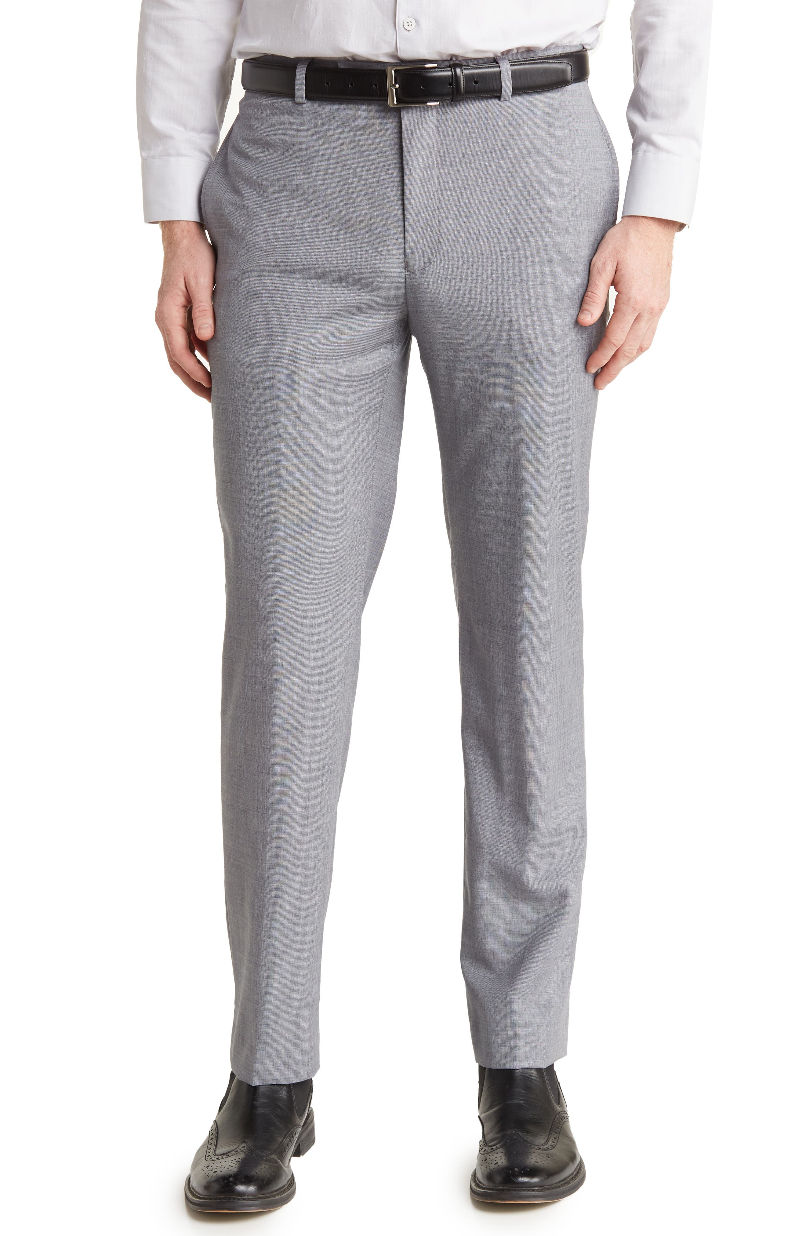 Calvin Klein Medium Grey Slim Stretch Suit Pants
