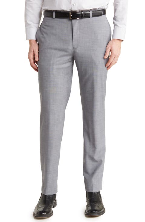 Medium Grey Slim Stretch Suit Pants