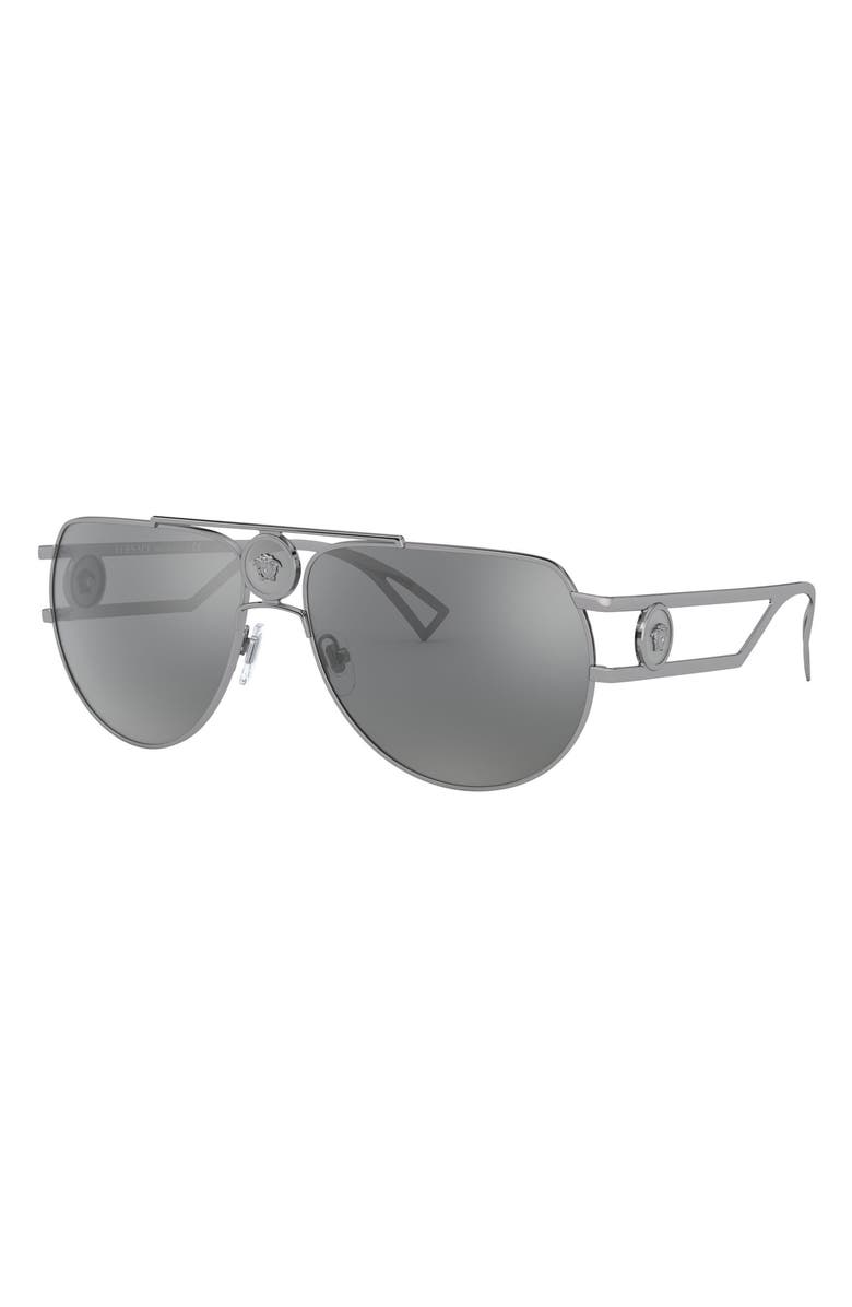 Versace 60mm Aviator Sunglasses, Alternate, color,