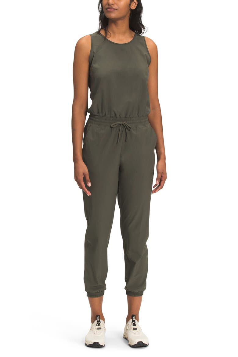 Never Stop Wearing Jumpsuit, Main, color, NEW TAUPE GREEN