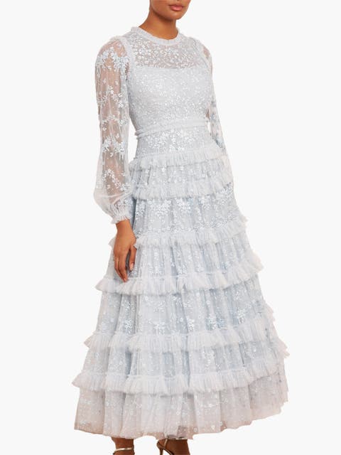 Blossom Long Sleeve Lace Ankle Gown