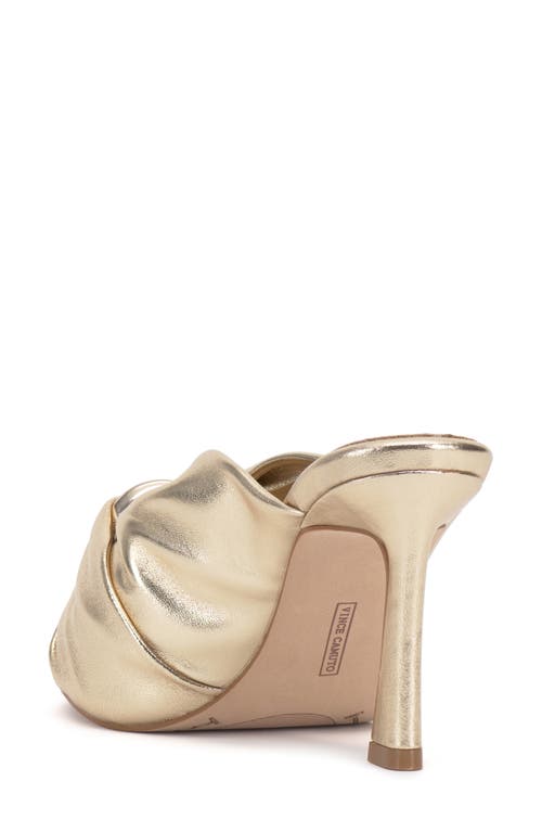 Vince Camuto Patie Slide Sandal In Egyptian Gold