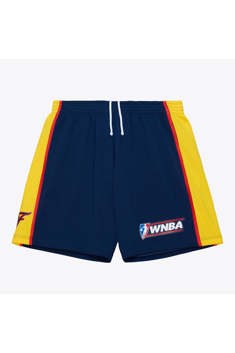 Men's Mitchell & Ness Navy Indiana Fever 2002 Court Origins Swingman Shorts, Main, color, Navy