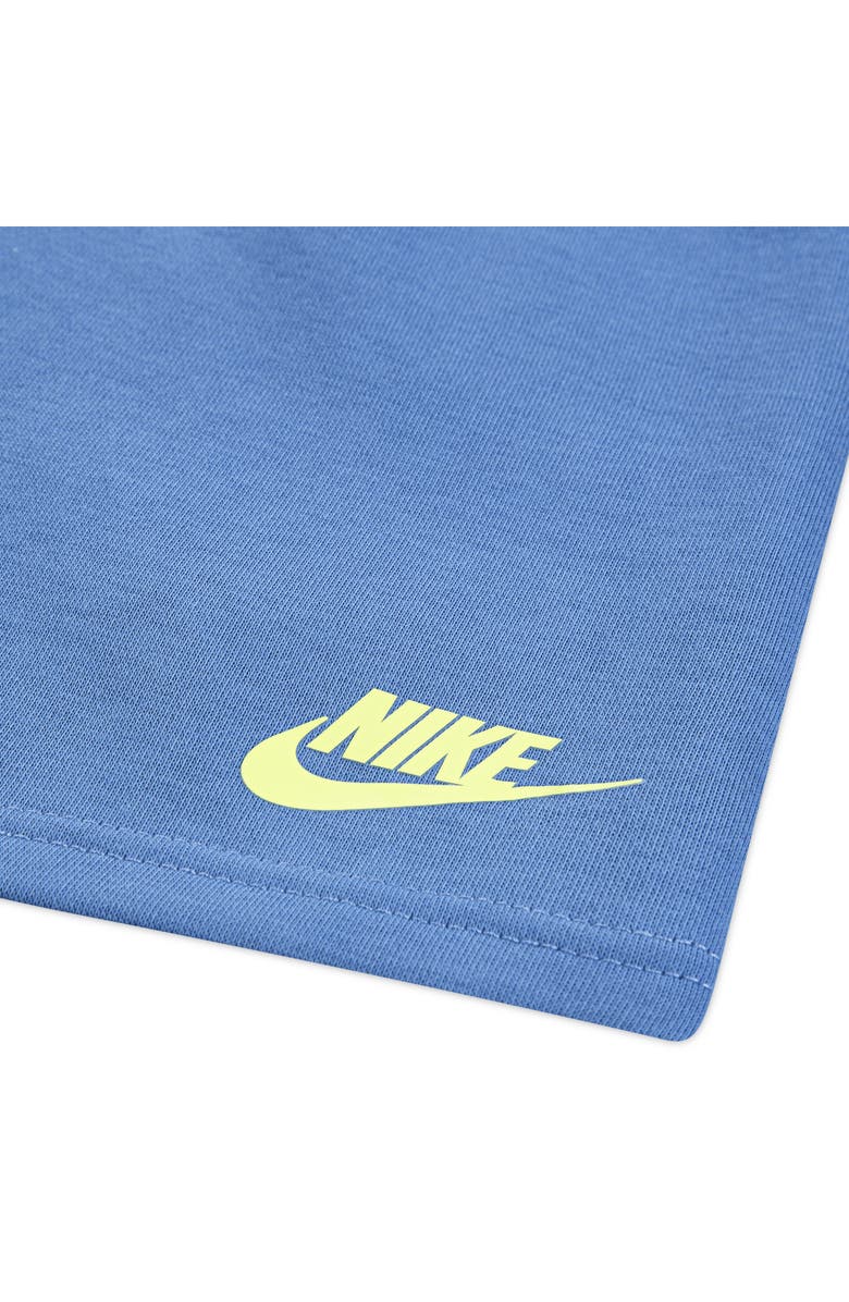 Nike Kids' On the Move Graphic T-Shirt & French Terry Shorts Set, Alternate, color, Blue Beyond