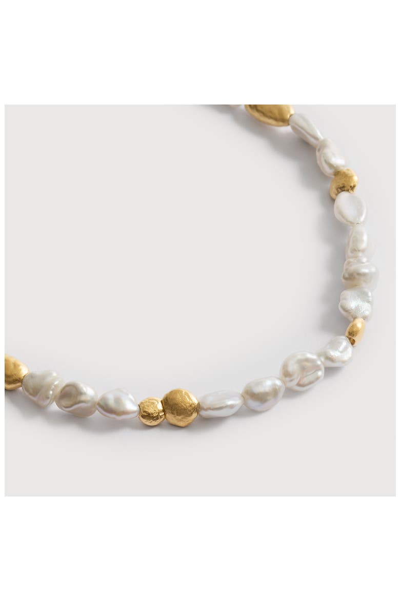Capri Keshi Pearl Bracelet, Alternate, color, 18K GOLD VERMEIL / PEARL