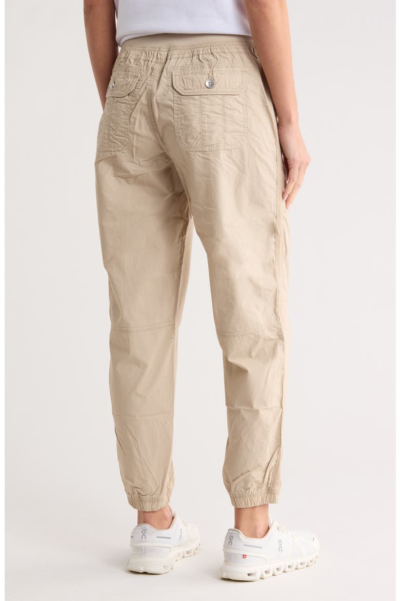 Drawcord Waist Cotton Cargo Joggers, Alternate, color, PEBBLE