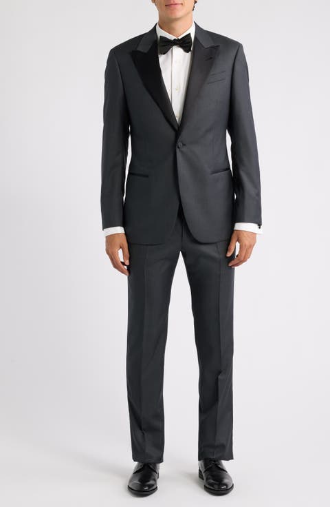 Charcoal Virgin Wool Tuxedo
