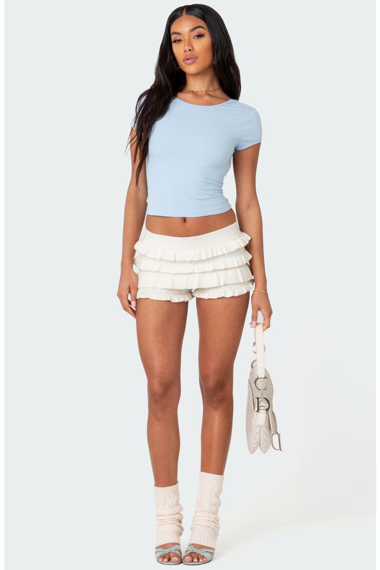 Bambi Open Back Crop T-Shirt, Alternate, color, LIGHT-BLUE