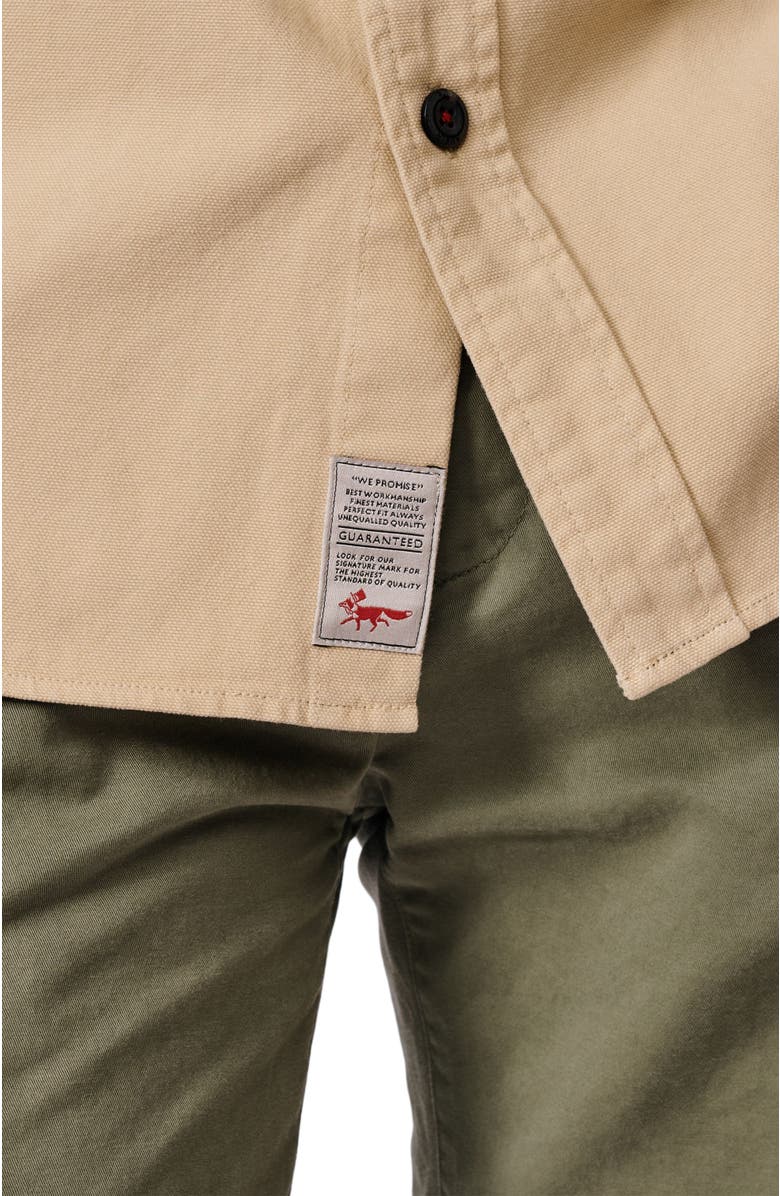 Aubin Henderson Canvas Relaxed Fit Overshirt, Alternate, color, Sand