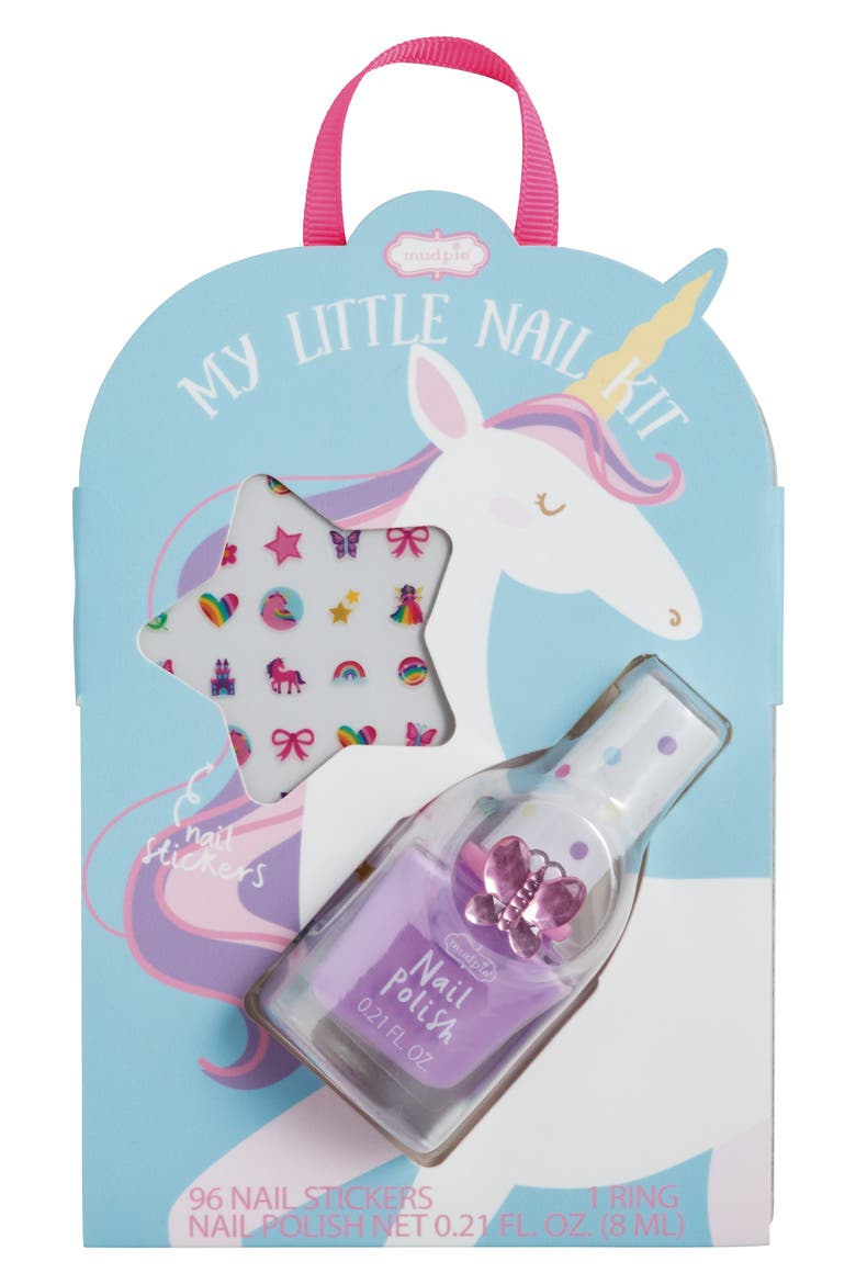 Kids' Unicorn Nail Kit, Main, color, PURPLE