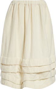 Comme des Garçons Girl Wool Blend Felt Tiered Skirt