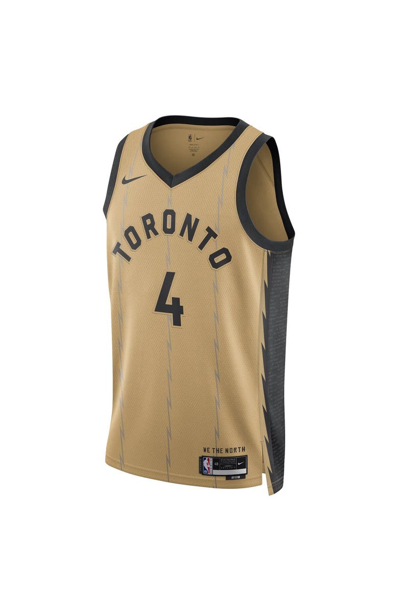 Nike Unisex Nike Scottie Barnes Gold Toronto Raptors 2023/24 Swingman Jersey - City Edition, Alternate, color, 