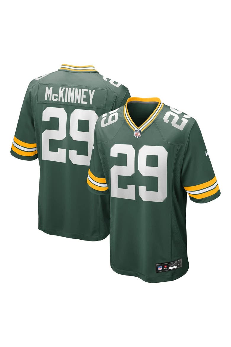 Men's Nike Xavier McKinney  Green Green Bay Packers Team Game Jersey, Main, color, Green