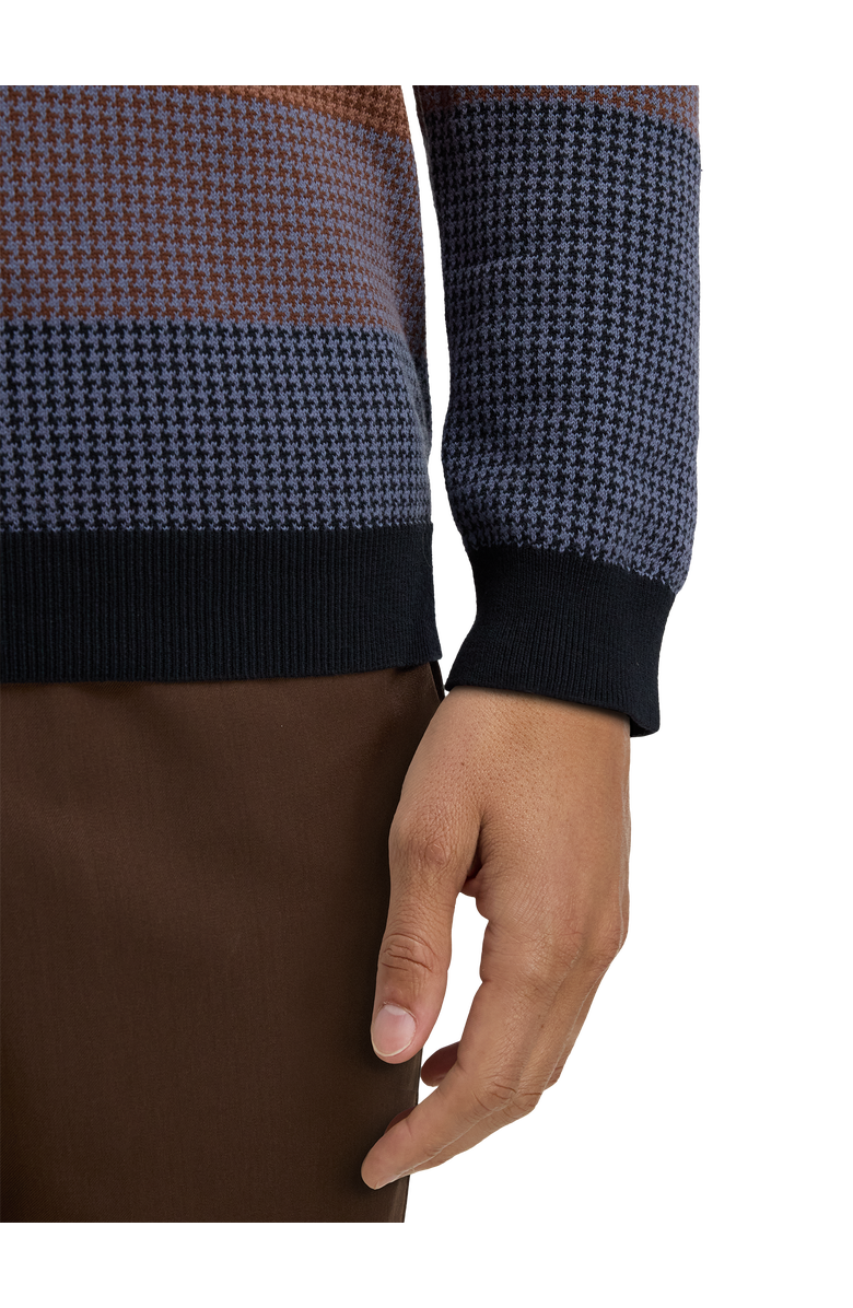 Paul Fredrick Cotton Crewneck Sweater, Alternate, color, Multi