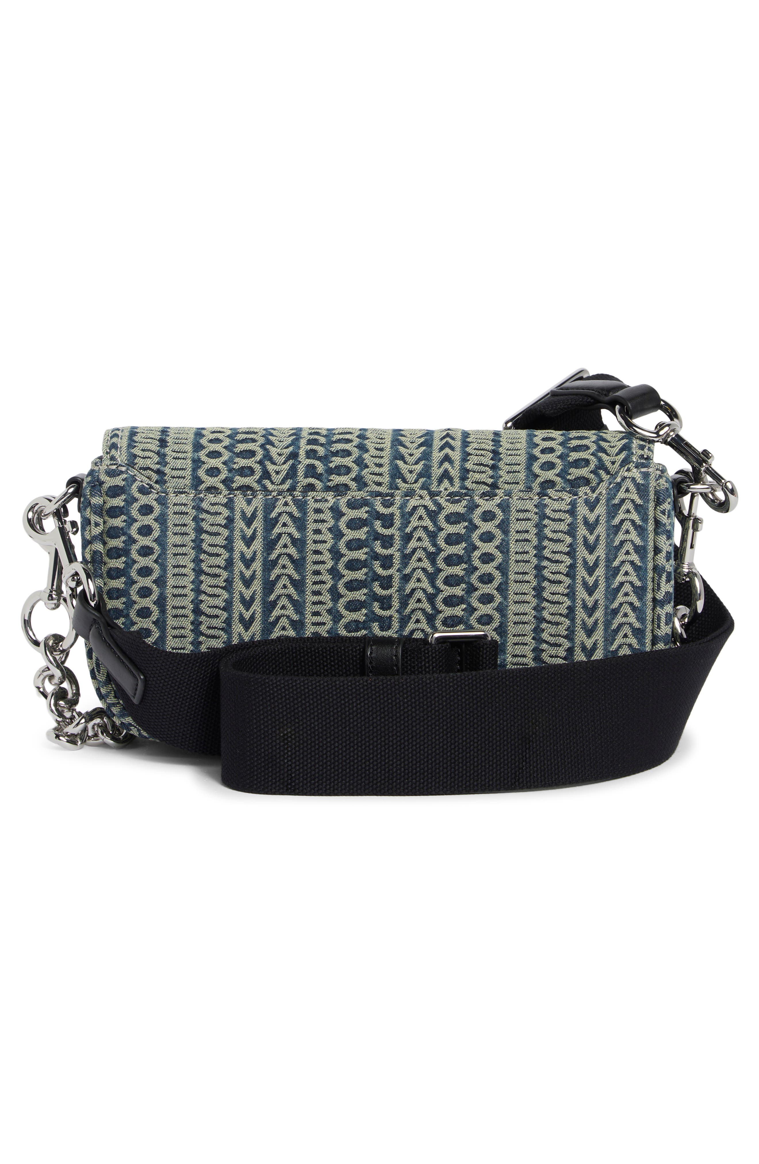 Monogram Pattern Shoulder Bag, Alternate, color, INDIGO